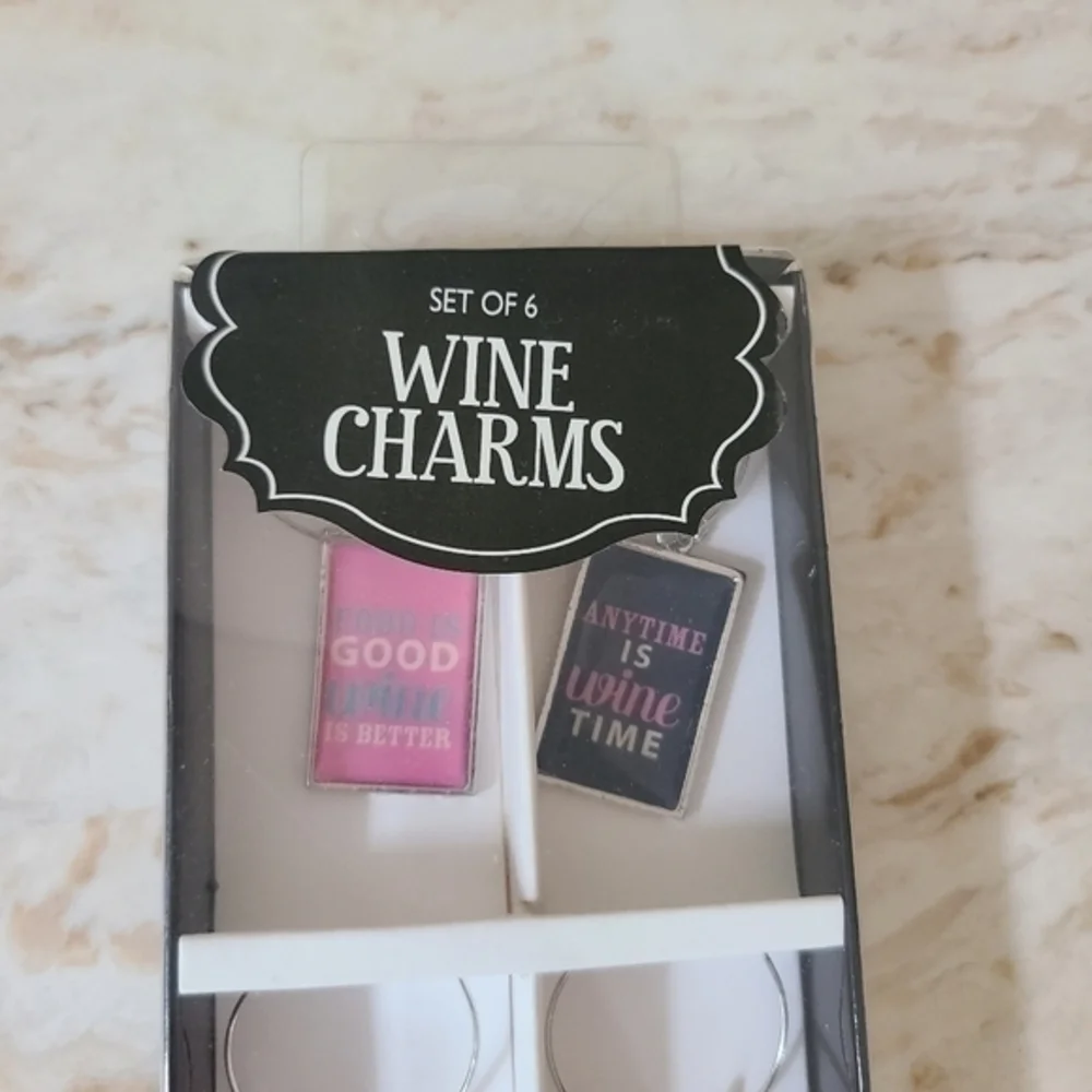 Wine Glass Charms Set Of Six‎